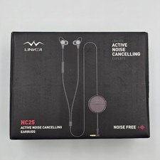 Linner NC25 Active Noise Cancelling Earbuds Wired In-Ear Headphones Black