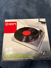 ION Power Play LP USB Turntable   Brand New in Box Never Used 