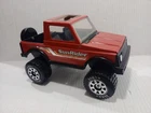 Vintage 1980s Tonka Suzuki SunRider Samurai Red Pressed Steel Truck, VG