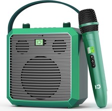 SHIDU Bluetooth Voice Amplifier 50W with Wireless Handheld Mic, Green