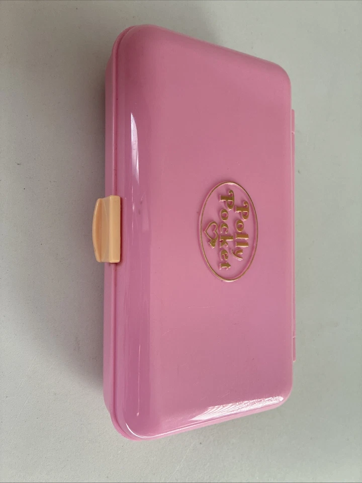 Conjunto de brincar de cabelo bonito Polly Pocket Bluebird 1990 incompleto, mas bom! - Imagem 4 de 4