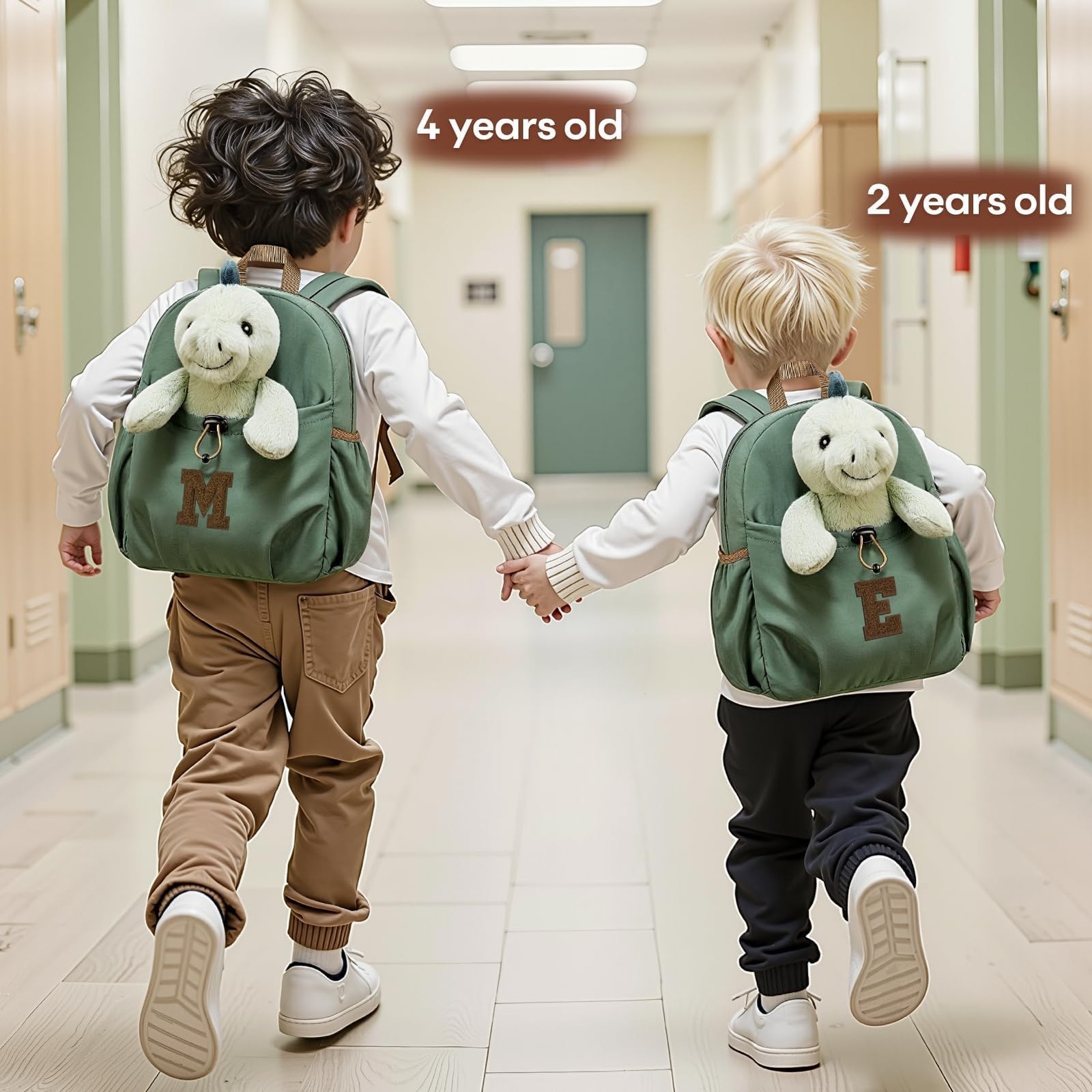 Initial Backpack for Boys 2-4, Dinosaur Backpack Toys for Boys, Birthday Gift...