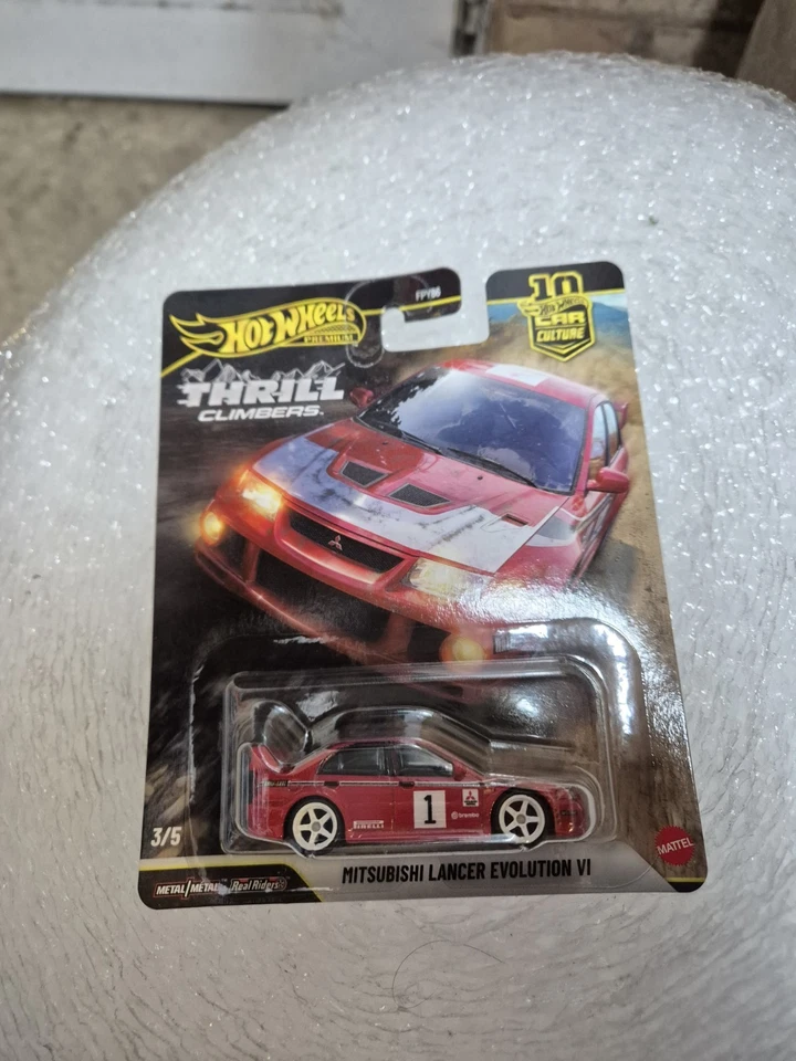 Hot Wheels Thrill Climbers Mitsubishi Lancer Evolution VI EVO Tommi Makinen #1
