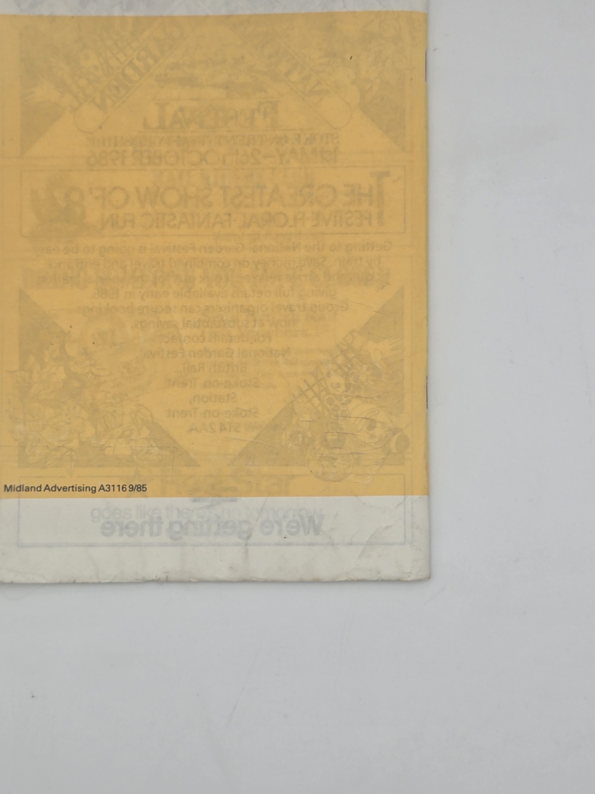 British Rail Timetable 1985–86 Birmingham & West Midlands Services