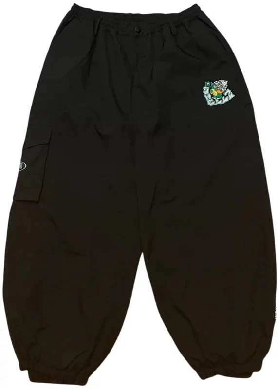 Pantalones holgados de esquí de snowboard negros Smooth18 Shellz para hombre Foto 2 de 4