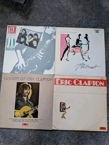 4 x blues LP's Clapton Peter Green Cream Fleetwood Mac Van Morrison Them