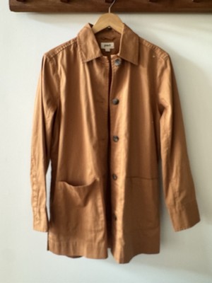 Pact Organic Cotton Lightweight Oversize Jacket, Brown, Small