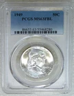 1949 P Franklin Half Dollar PCGS MS63FBL Frosty PQ Just Graded New Holder #J283E