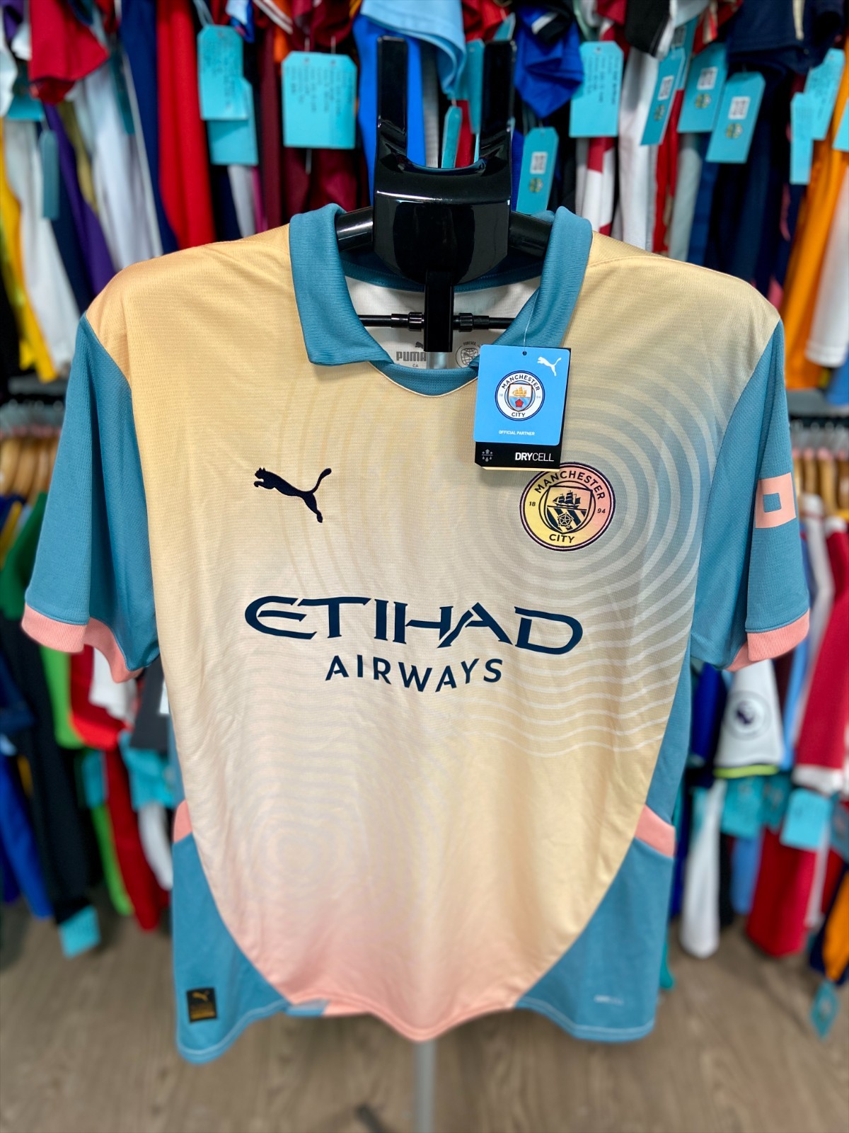 Nwt Authentic Puma Manchester City 2024-25 Fourth Jersey - Men (L)