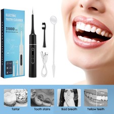 Electric Ultrasonic Dental Calculus Tooth Cleaner Scaler Plaque Remover Tool Hot