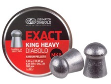 Jsb Match Diabolo 1 Pack .25 Cal Diablo King Heavies Mkii 33.95g 300ct Jsb Match Diabolo 1 Pack .25 Cal Diablo King Heavies Mkii 33.95g 300ct