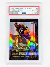 1999-00 Fleer Force Forceful Forcefield #1 Vince Carter PSA 8 Toronto Raptors