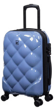 Image of It Luggage Metalik St Tropez Trois Expandable Small 54cm 8 Wheel Suitcase Blue