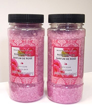 BODY RELAXING ROSE SCENTED BATH SOAK 17.6 OZ EACH PACK 2