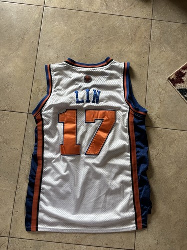 Jeremy Lin New York Knicks Authentic Stitched Adidas NBA Jersey. Size 44