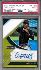 2020 O'Neil Cruz Panini Prizm R/C Gold Refractor Auto # 2/10 Psa 9 PIRATES