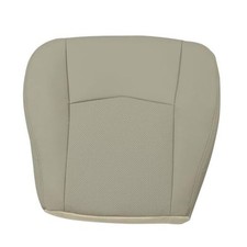 Front Driver Side Bottom Perforated Microfiber Leather Seat Cover Light Tan
