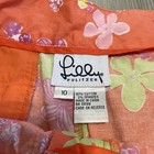 Lilly Pulitzer Capri Pants Women's Size 10 Orange Floral Summer Cotton Spandex — photo 6