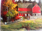 Set of 5 Vintage Framed Prints Detlefson Brightwell Hamilton Albo Covered Bridge — photo 6