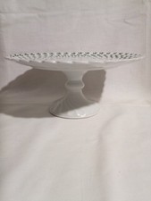 Platte auf Fuß von Haviland Limoges Torse Trefle Vert Kleeblatt