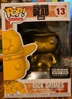 Rick Grimes The Walking Dead #13 Funko Pop! Gold Supply Drop Exclusive!!