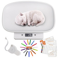 Digital Small Animals Scales for Weighing with Tape Measure, Puppy Whelping Scal