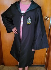 Harry Potter Child Youth Large Slytherin Robe Halloween Costumes Party Cloak