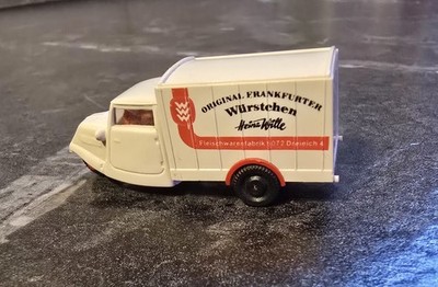 Tempo Hanseat Dreirad, ORIGINAL FRANKFURTER Würstchen Heinz Wille, Praline, 1:87