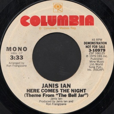 Janis Ian - Here Comes The Night (Theme From ''The Bell Jar''), 7'', (Vinyl)