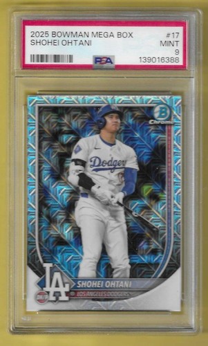 2025 Topps Bowman Mega Box Shohei Ohtani Dodgers PSA 9
