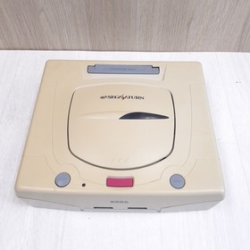 Sega Saturn Console Bundle with 2 Controllers & 5 Games tested Japan White