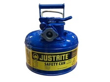 JUSTRITE 7210320 Type II Safety Can,Blue,10-1/2 In. H 3NKK4