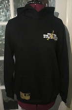 BNWT JORDAN STAMP BLACK GOLD JUNIOR HOODIE SWEATSHIRT  AGES 13-15 YRS   #460