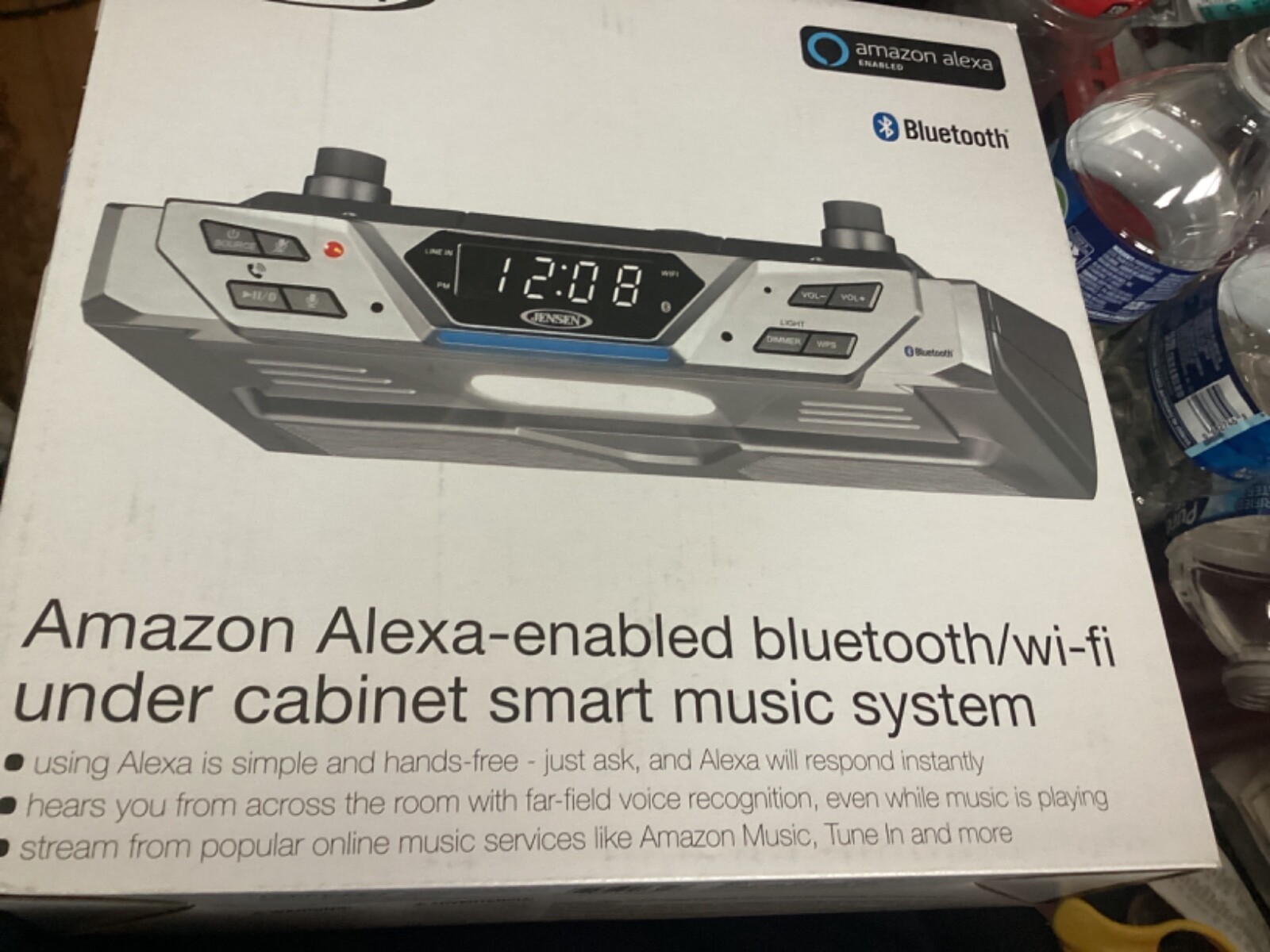 Jas-725 120v Under-cabinet Bluetooth Music System With Alexa Far 