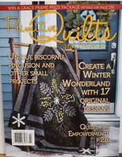 Primitive Quilts and Projects Winter 2019 Biscornu Pincusion FREE SHIPPING CB