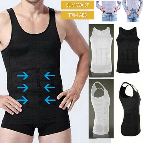 Men's Slimming Shirt Body Shaper Vest Compression Tank Top Shapewear Slim  Corset