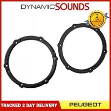 Car 165mm Front Door Speaker Adaptor Rings for Peugeot 107 208 308 Expert Rifter