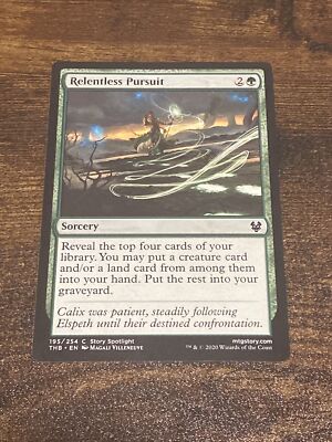 Relentless Pursuit (195) Theros Beyond Death MTG Magic The Gathering D5488*