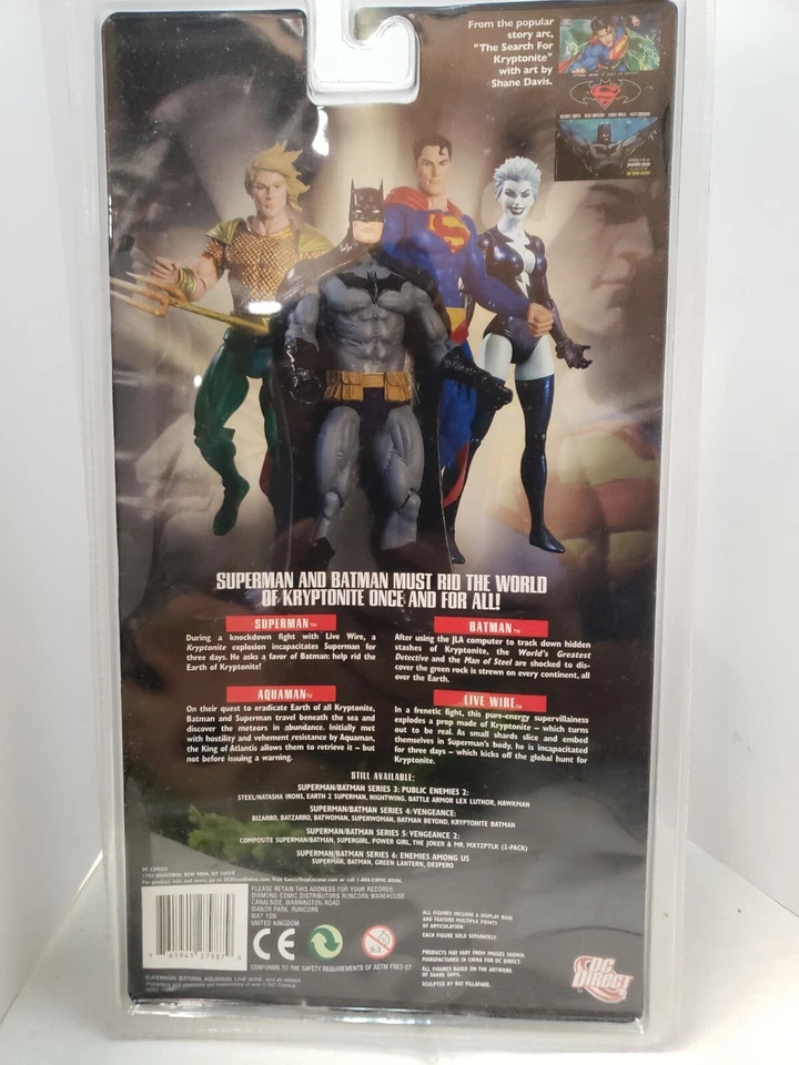Figura de acción DC Direct Superman Batman Aquaman Search For Kryptonite Series 7 Foto 3 de 3