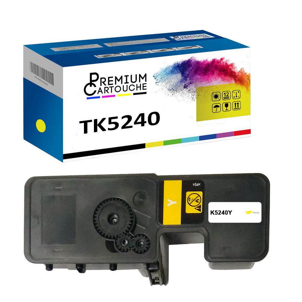 Toner TK5240Y jaune résistant à la décoloration pour archives