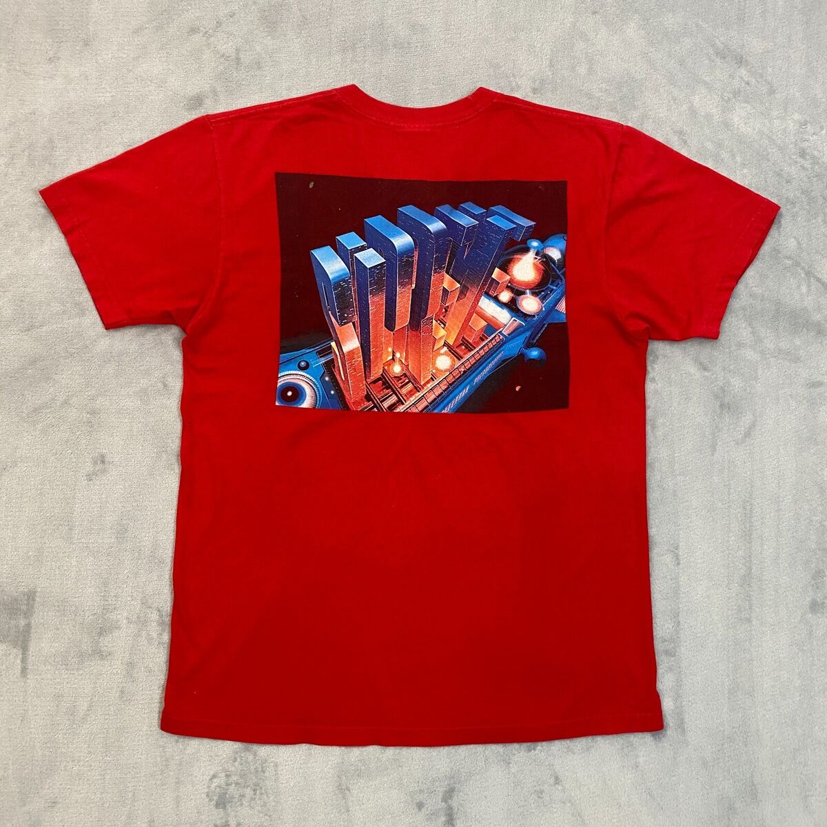 Supreme FW16 SKYSCRAPER TEE Men Large Red Short Sleeve
