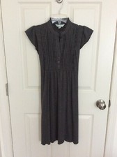 Speechless Charcoal Gray Tie Waist Knit Shift Dress