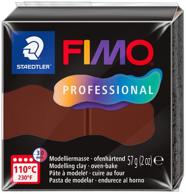 FIMO PROFESSIONAL Modelliermasse ofenhärtend 57 g schoko