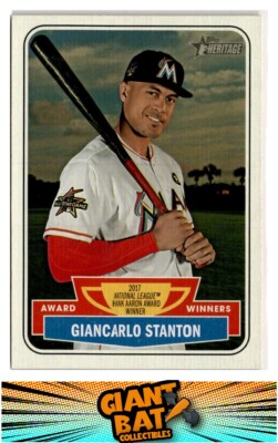 2018 Topps Heritage #AW-2 Giancarlo Stanton Award Winners