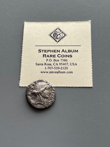 Julius Caesar AR Denarius Silver Venus Coin 48 BC bought from Stephen Album - Picture 2 of 6