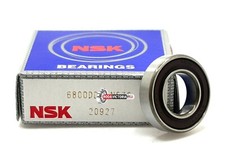 NSK JAPAN 6800 DD DEEP GROOVE BALL BEARING, RUBBER SEALED 10x19x05mm 6800 2RS