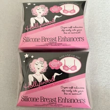 2 Hollywood Fashion Secrets Silicone Breast Enhancers Secret No 8, 1 Reusable
