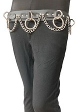 Bondage Belt O Ring  Chain Punk Gothic Heavy Thrash Meatl Deathrock USA Made