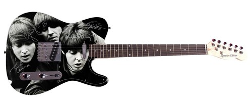 THE BEATLES Autographed Photo Guitar - Picture 2 of 3