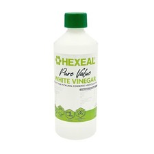 Hexeal Pure Value White Vinegar 500ml - Food Grade, Cooking, Cleaning, Pickling 11.50 per litre